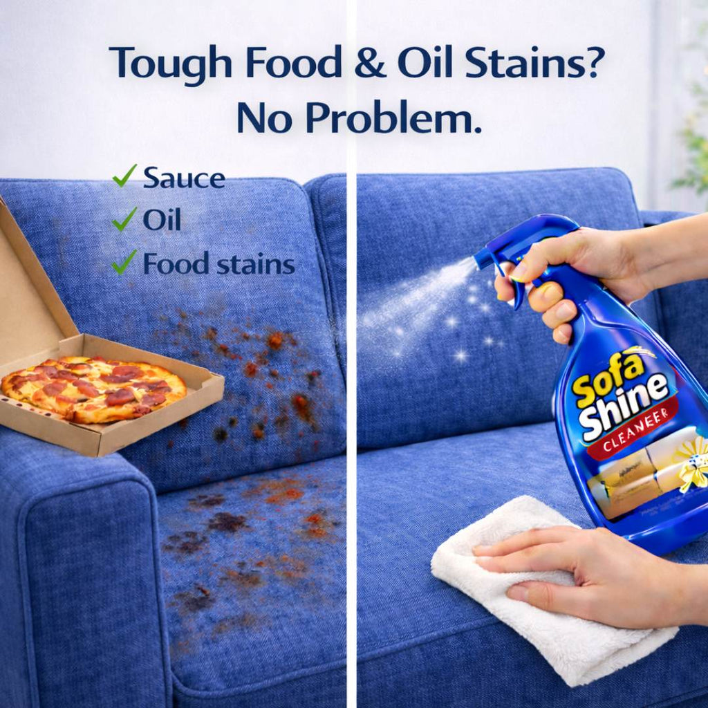 Sofa Shine Cleaner – Powerful Stain Remover for All Fabrics | Vanilla Fragrance | Non-Bleach Formula