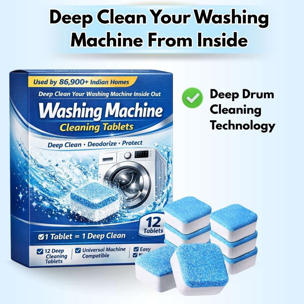 Washing Machine Cleaning Tablets - 12Pcs