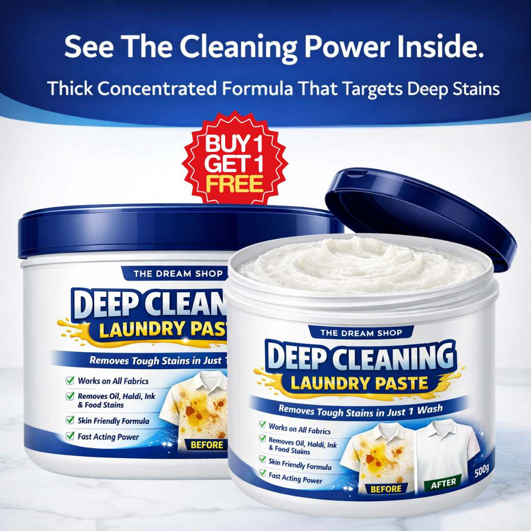 Deep Cleaning Laundry Paste - Removes Oil, Dirt, Food, Colors All Stains From Clothes