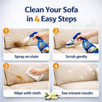 Sofa Shine Cleaner – Powerful Stain Remover for All Fabrics | Vanilla Fragrance | Non-Bleach Formula