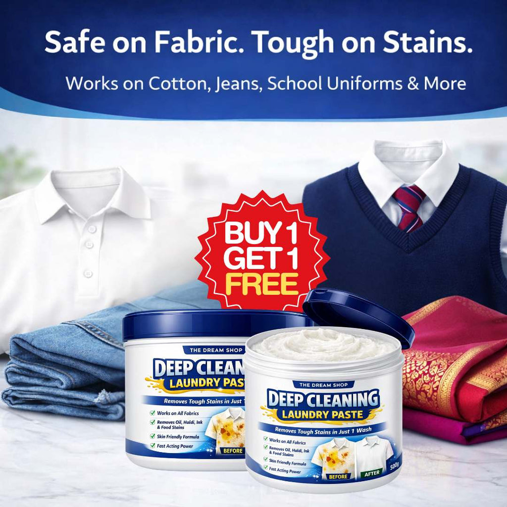 Deep Cleaning Laundry Paste - Removes Oil, Dirt, Food, Colors All Stains From Clothes