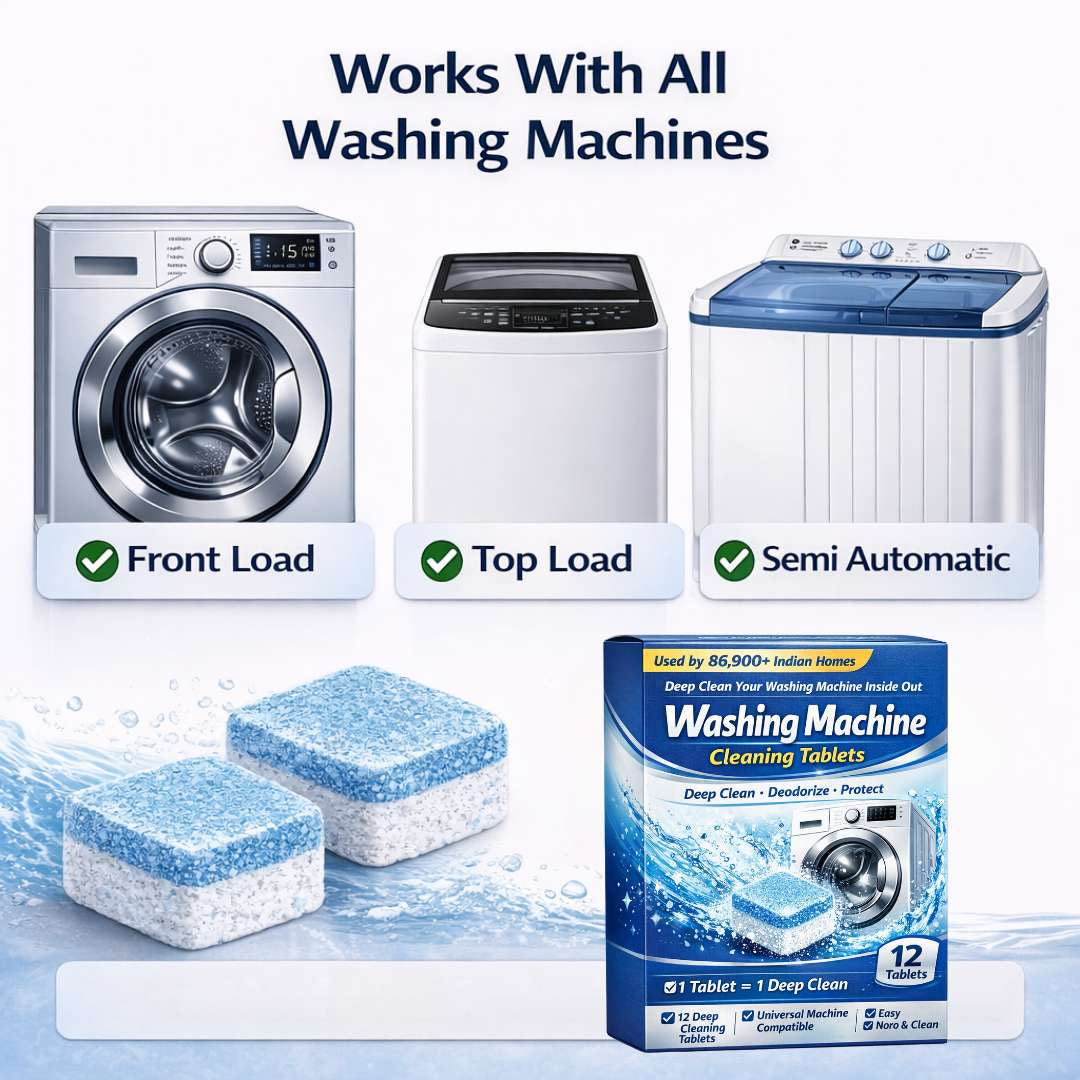 Washing Machine Cleaning Tablets - 12Pcs