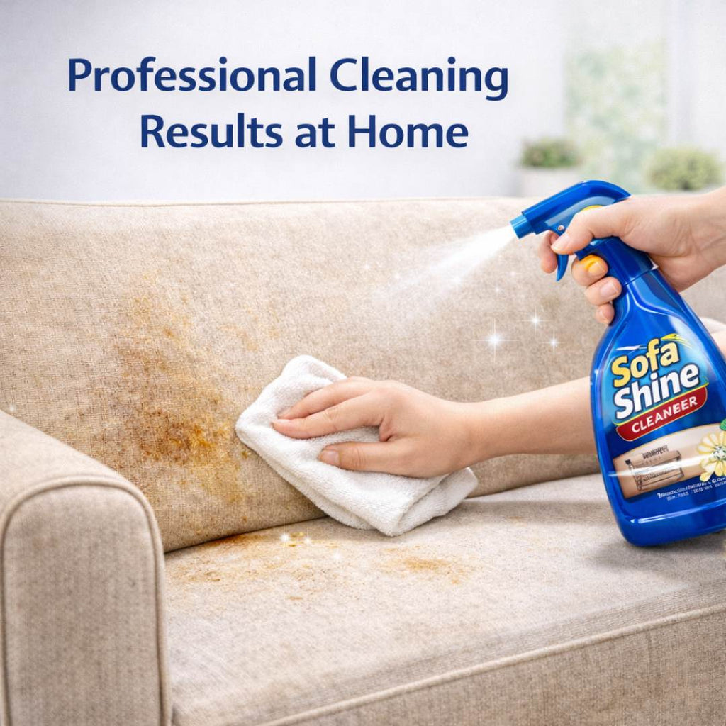 Sofa Shine Cleaner – Powerful Stain Remover for All Fabrics | Vanilla Fragrance | Non-Bleach Formula