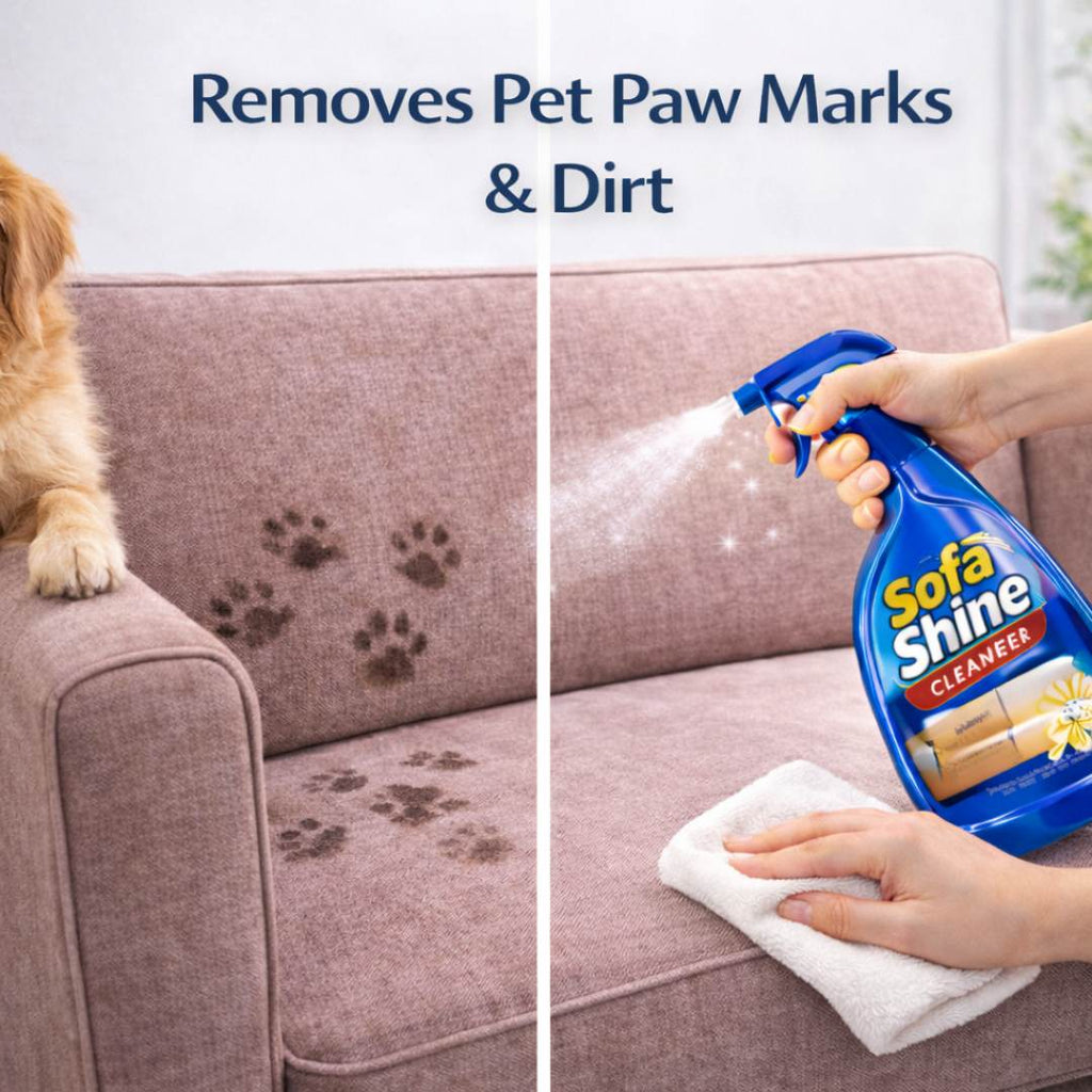 Sofa Shine Cleaner – Powerful Stain Remover for All Fabrics | Vanilla Fragrance | Non-Bleach Formula